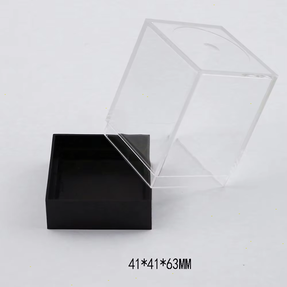 Clear Acrylic Dice Box 41*41*63mm Transparent Dice Storage Case
