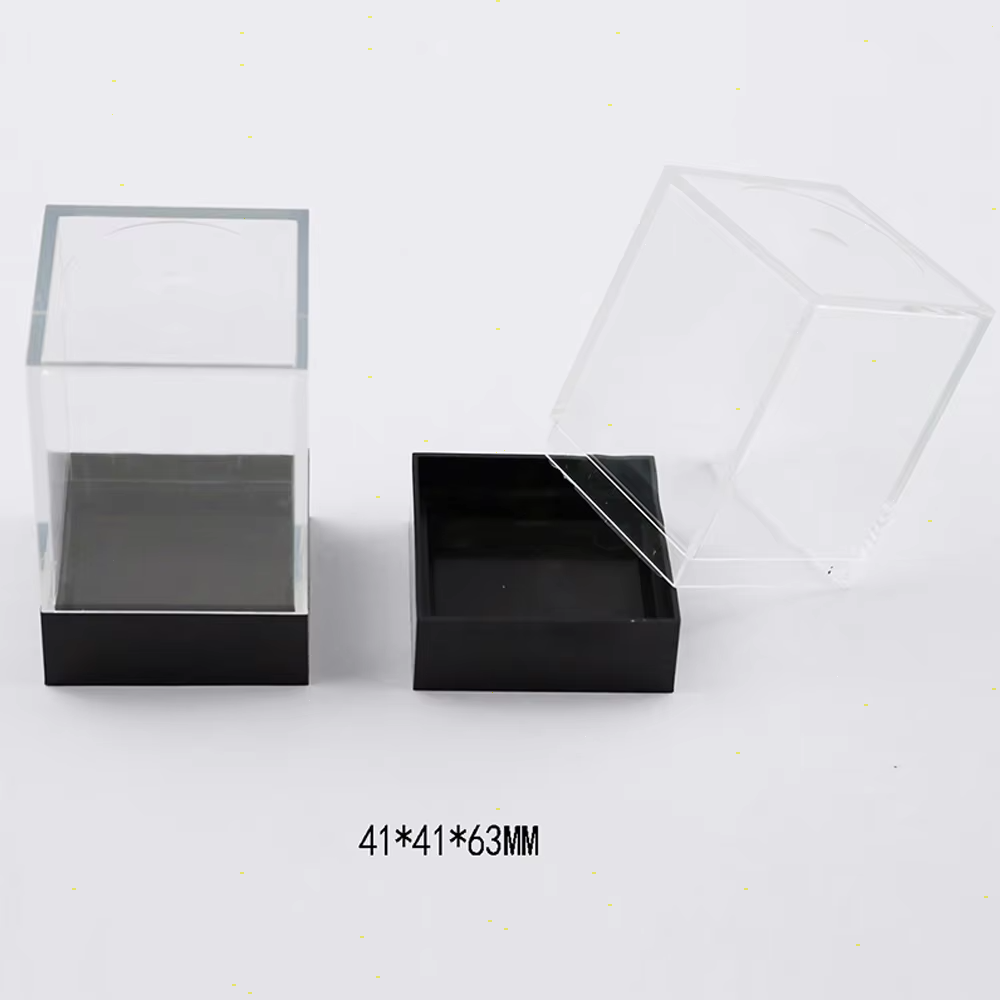 Clear Acrylic Dice Box 41*41*63mm Transparent Dice Storage Case
