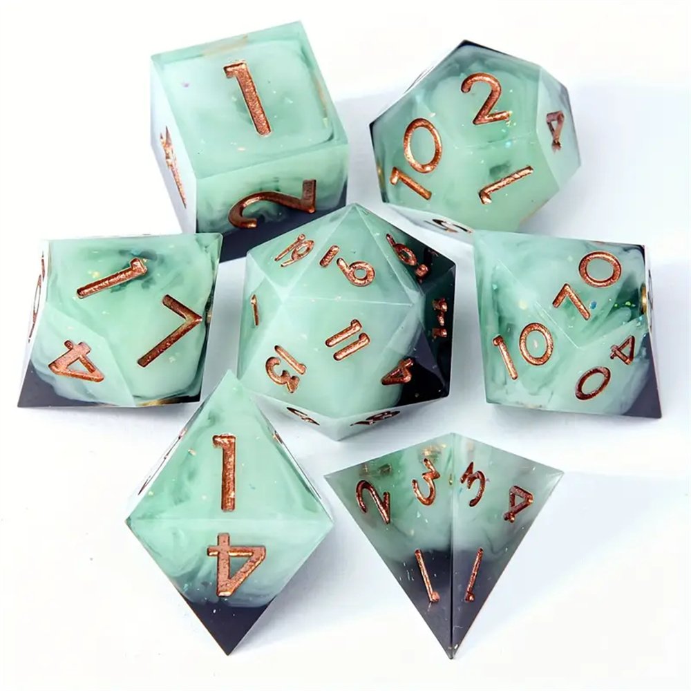 Customized D and D Dice Suitable for RPG/Dungeons&Dragons/role-playing Games 7-piece Set Polyhedral Dice D&D Popular Items