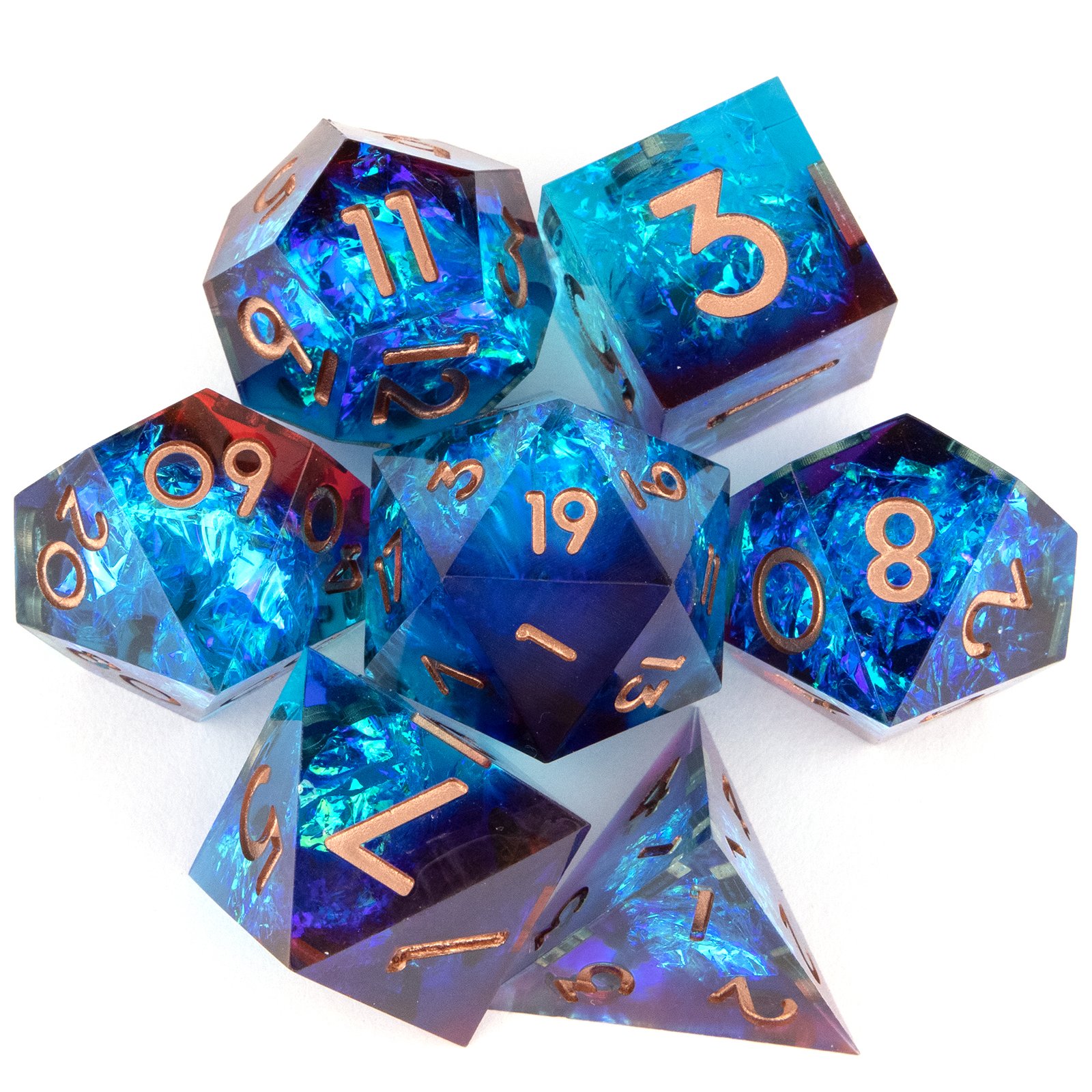 Customized D and D Dice Suitable for RPG/Dungeons&Dragons/role-playing Games 7-piece Set Polyhedral Dice D&D Popular Items