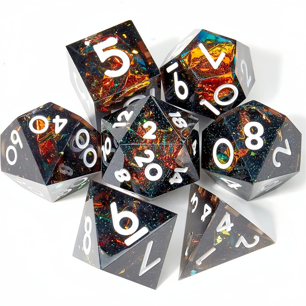 Customized D and D Dice Suitable for RPG/Dungeons&Dragons/role-playing Games 7-piece Set Polyhedral Dice D&D Popular Items