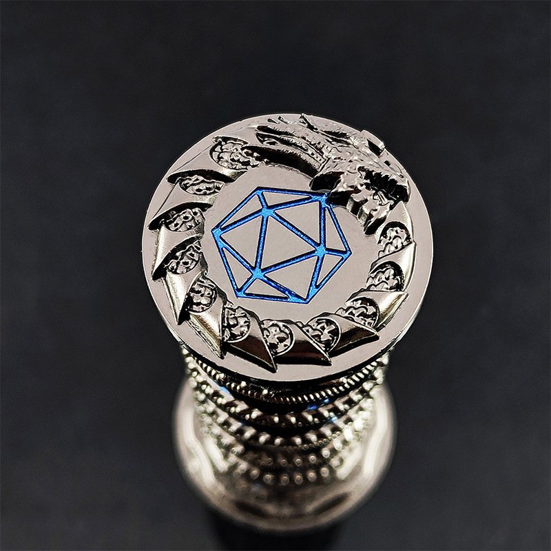 DND 7 in 1 Zinc alloy rotating dice tower metal dice set 5E