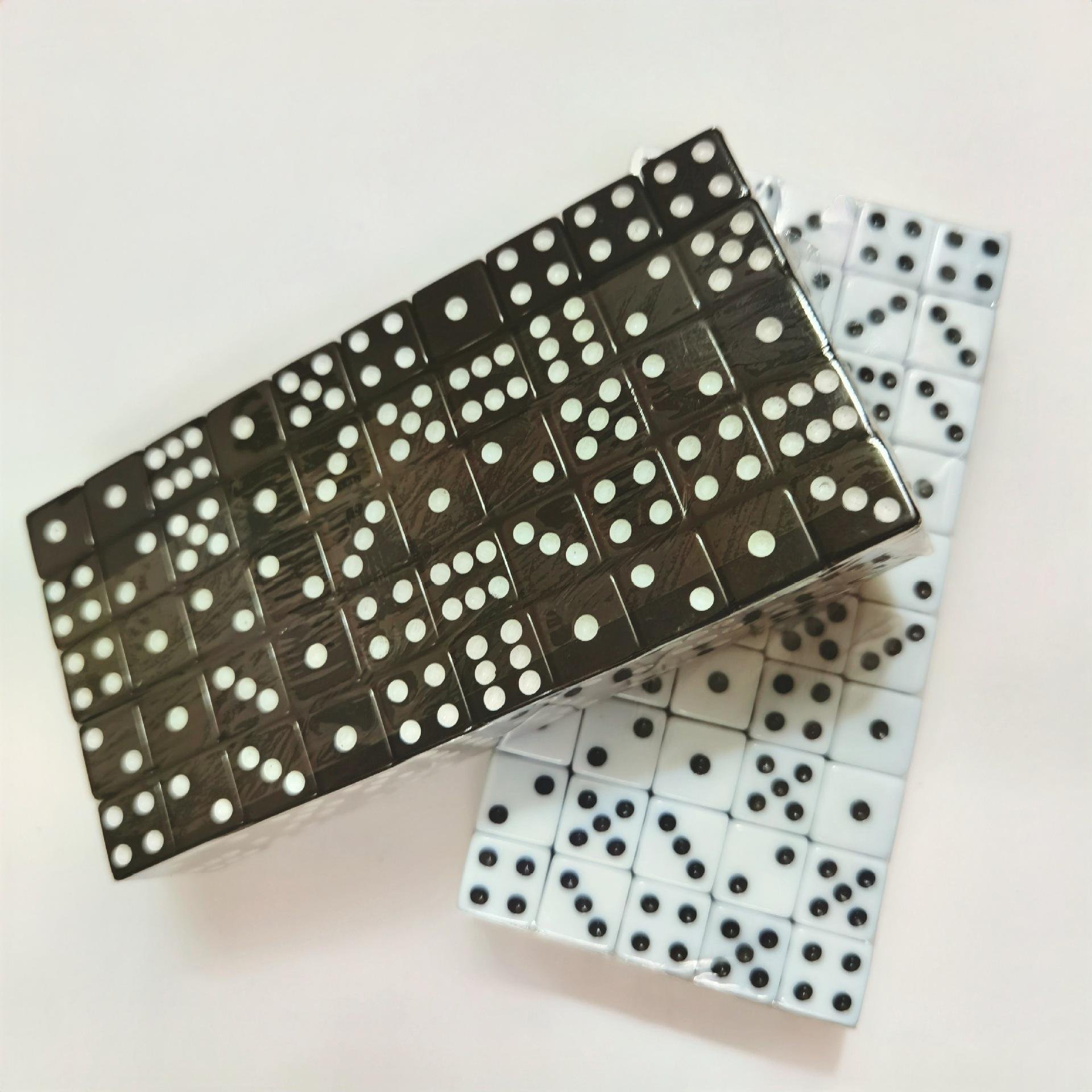 8mm 10mm 12mm 14mm 16mm 19mm 25mm D6 square corner white black dice custom manufacturers casino rpg custom dice