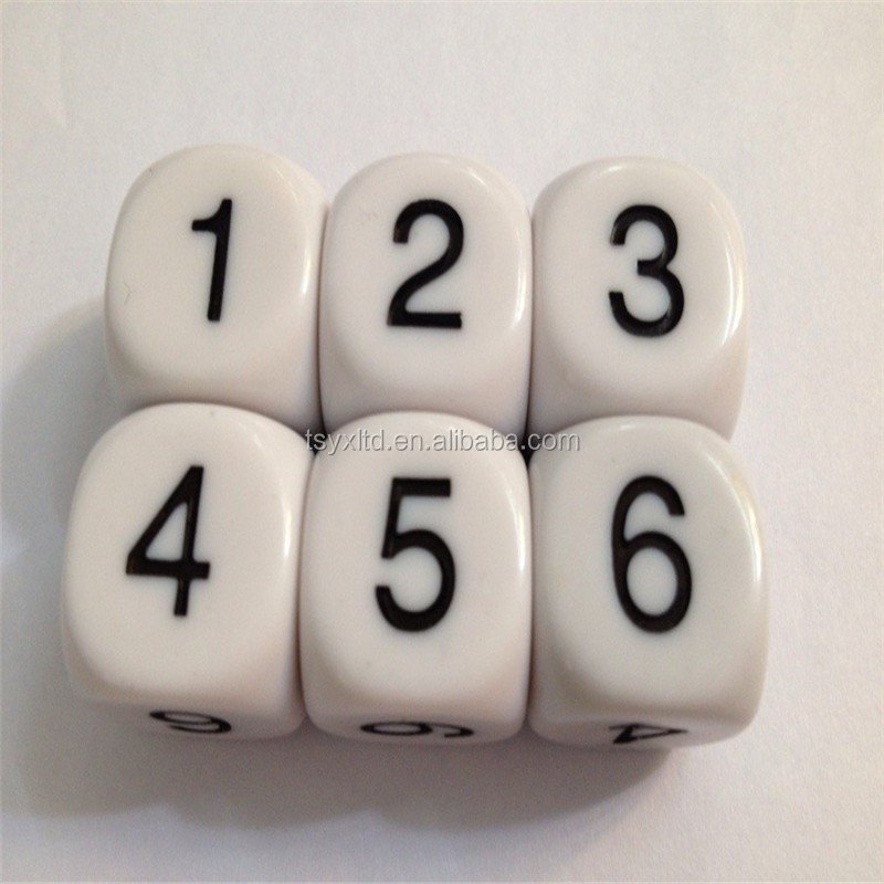 YEXIN factory custom all kinds of plastic ludo printed dice