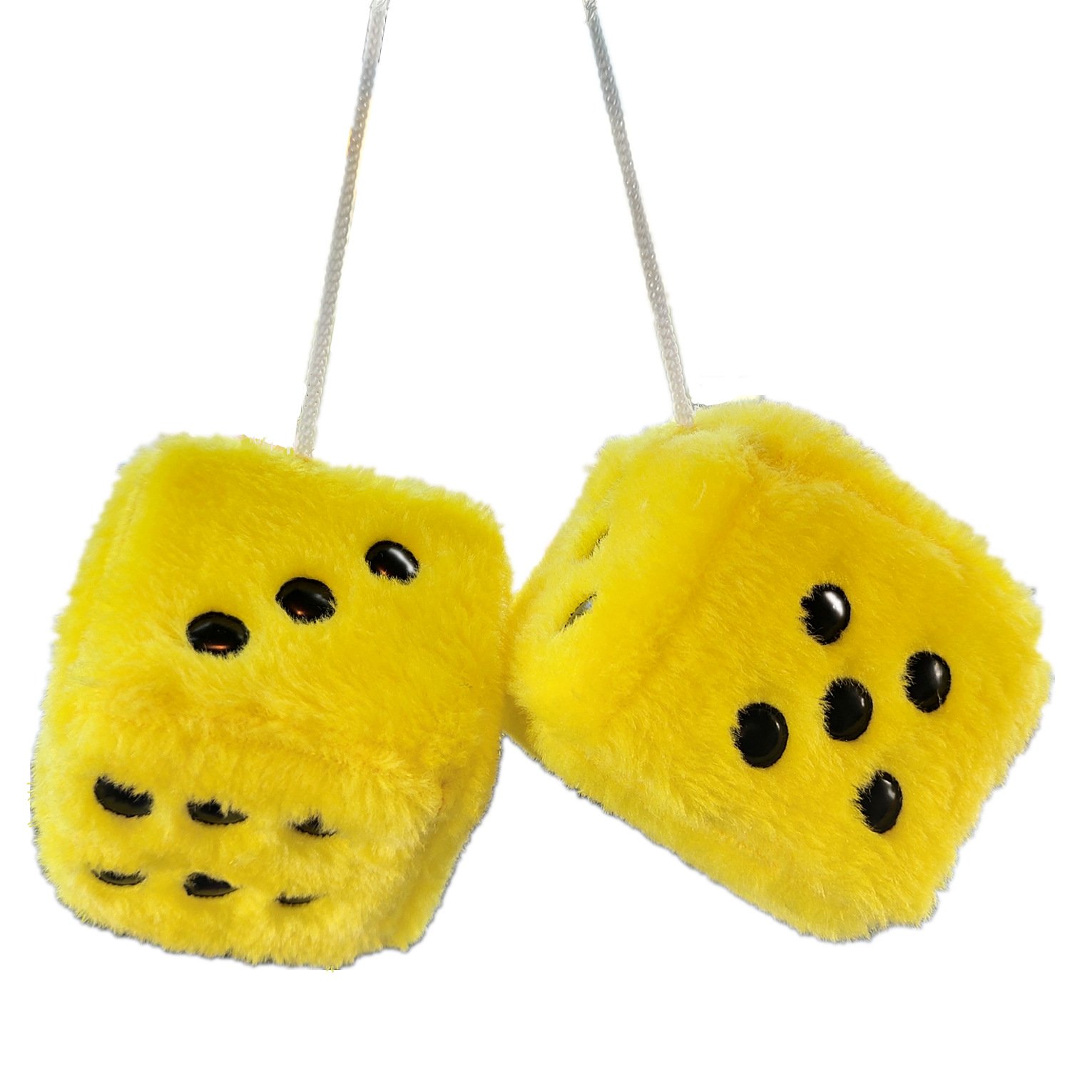 Product Factory Supplier Plush Toys Dice Fuzzy Plush Dice Keychain Plush Dice