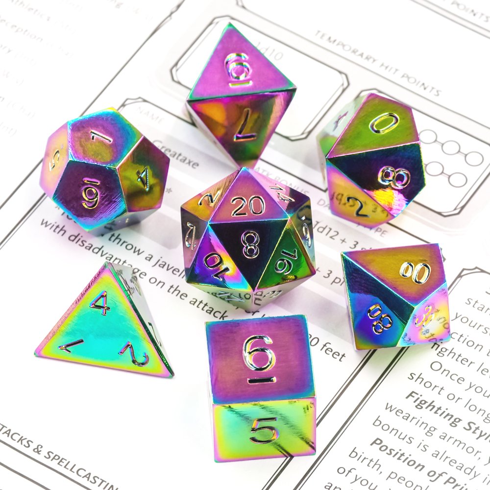 High Quality Dice Factory Customizable Metal Dragon And Underground Metal Dice Set For Entertainment Games