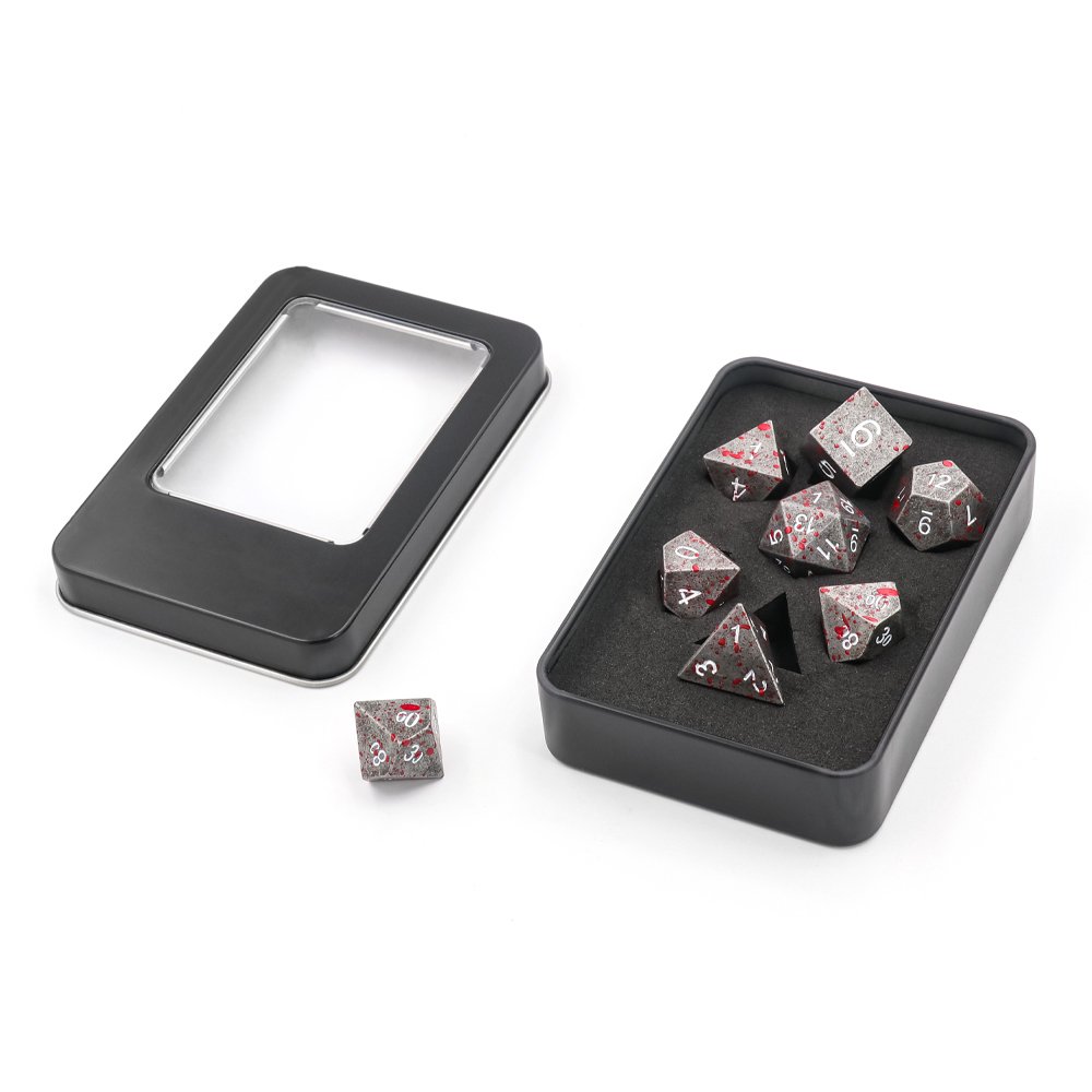 High Quality Dice Factory Customizable Metal Dragon And Underground Metal Dice Set For Entertainment Games