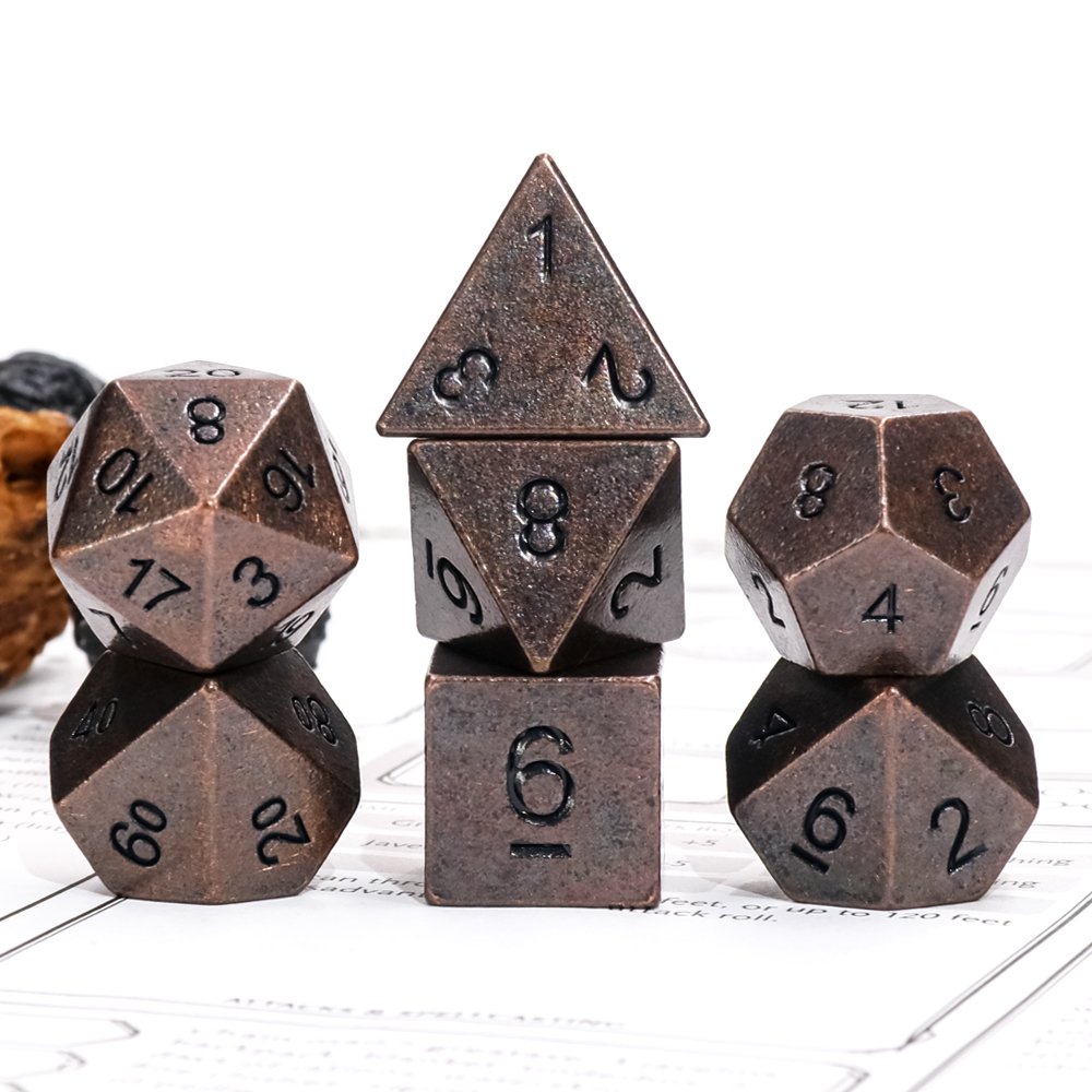 High Quality Dice Factory Customizable Metal Dragon And Underground Metal Dice Set For Entertainment Games