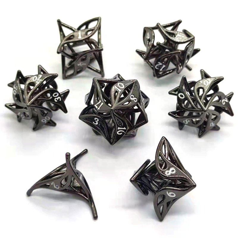 2022 New Gold Dice Dnd Dice Set Dungeons and Dragons Board Game Dice