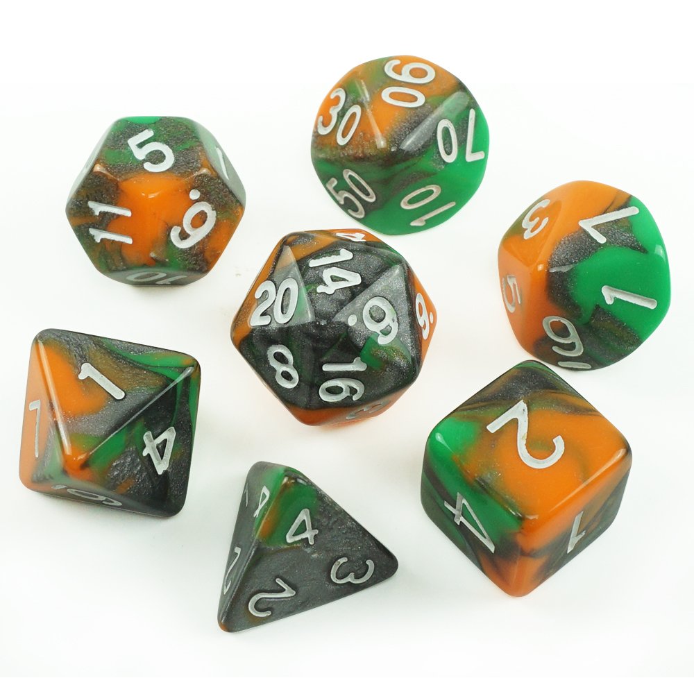 Cheap colorful acrylic irregular game dice 16 22mm wholesale price resin green dice