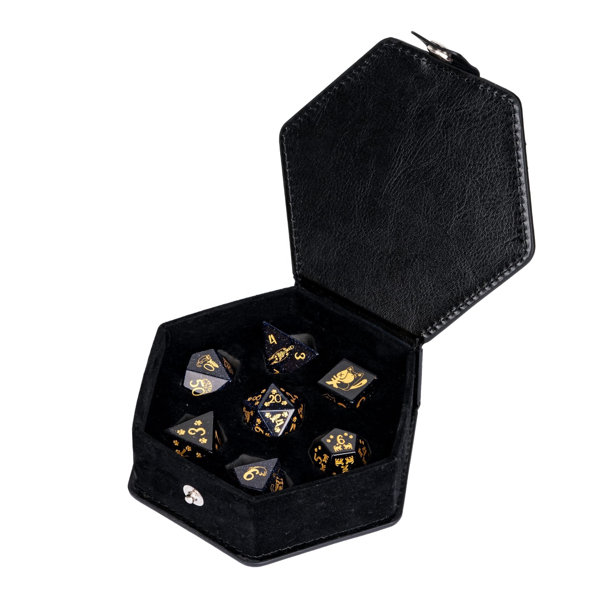 Udixi polyhedral Custom Pattern Gemstone Dice dungeons and dragons dnd rpg dice board games