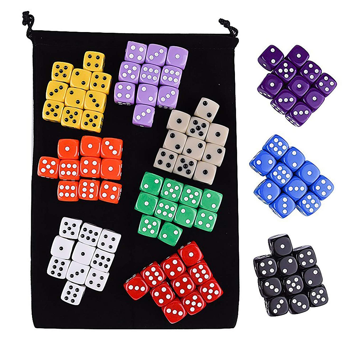 Factory Supplier Dice Marble Color And Pearlized Color Acrylic Dice For Board Games