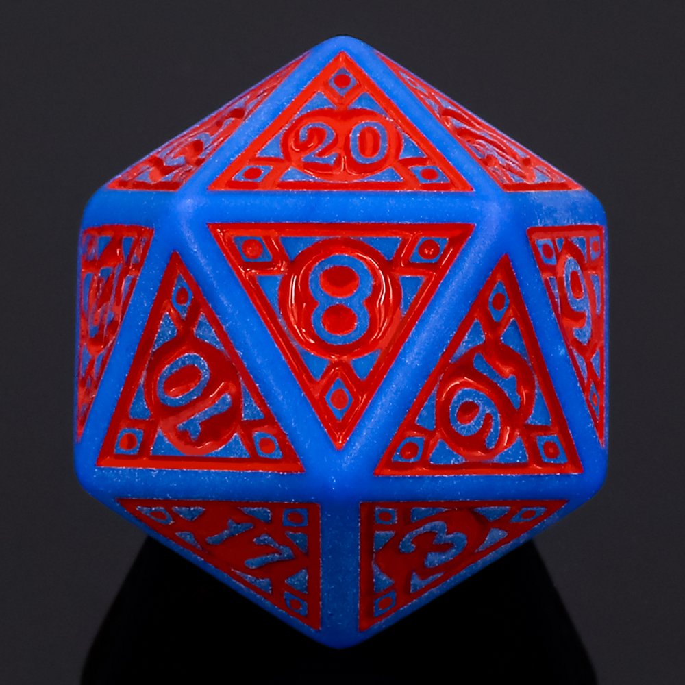 Magic Flame 7 pcs Acrylic Dice Set Hot Selling Opaque Dice Set For Board Entertainment Games