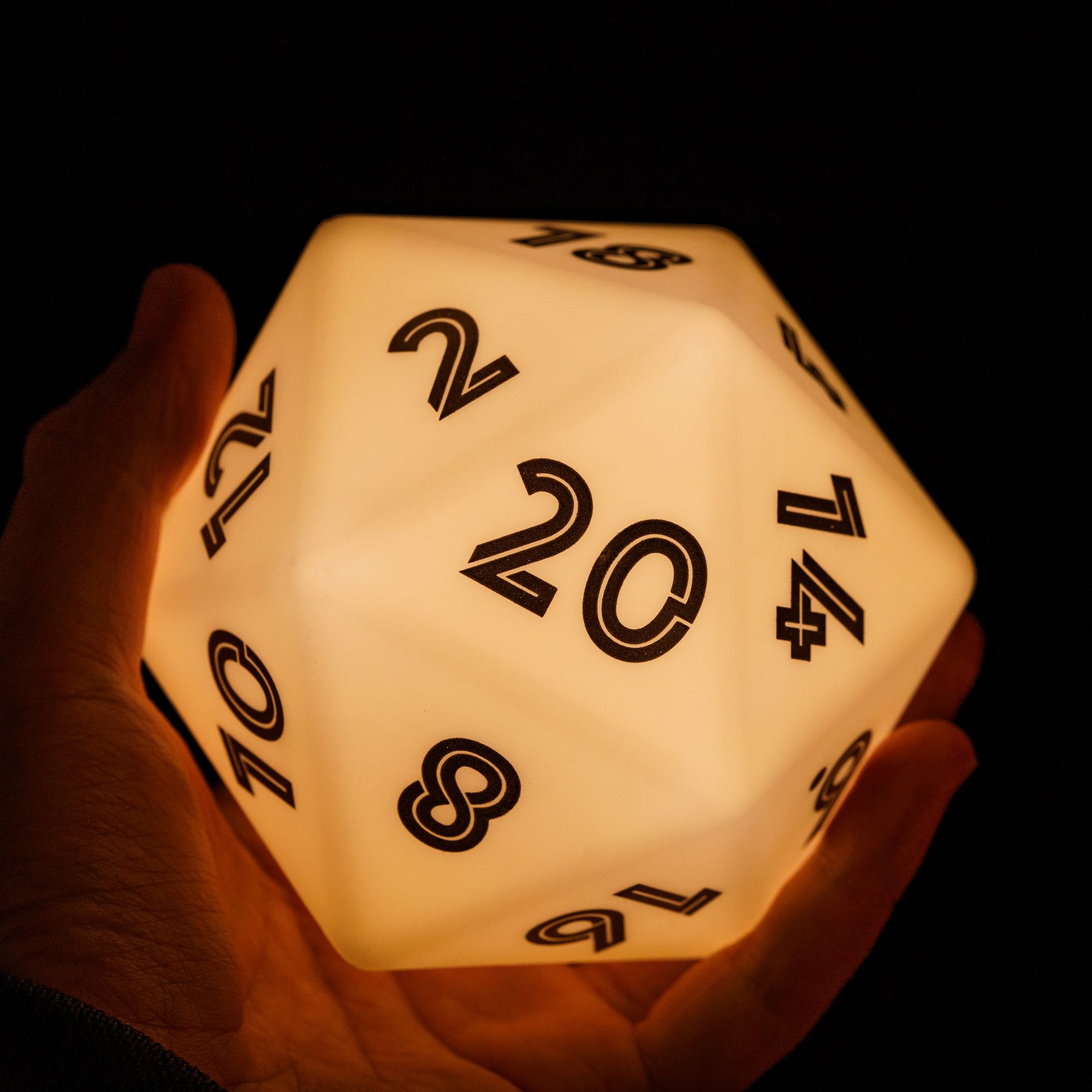 Udixi LED 86mm Lights D20 Dice DND dungeons and dragons RPG board game dice