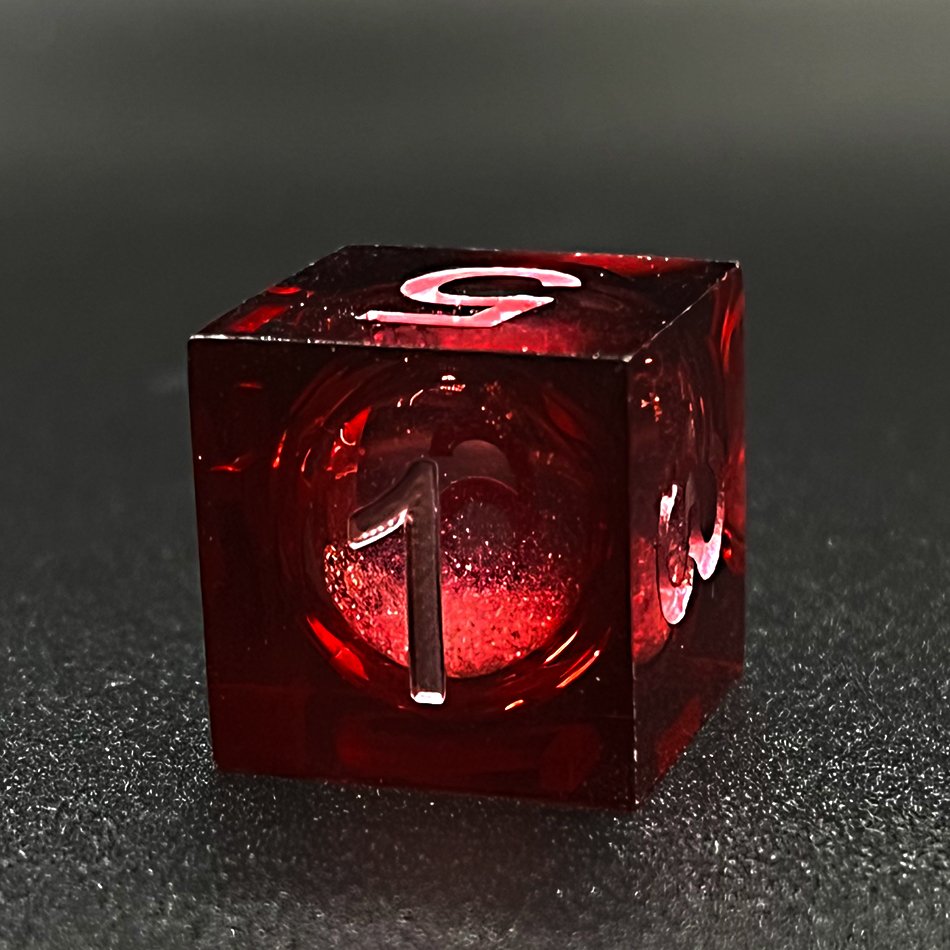 DND polyhedral dice liquid core Dice for Dungeons and Dragons Handmade Stone Dice