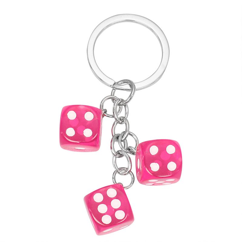 Wholesale Promotion Gift Carabiner Key Holder Dice Keychain For Bag Key