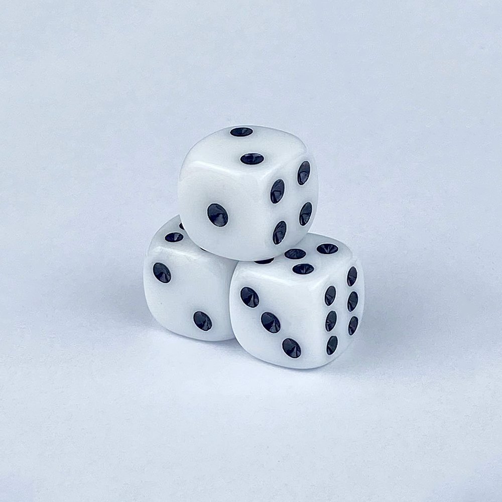 Acrylic 16mm Colorful Solid Color Rounded Corners Dice Game Dice Game Dice Game