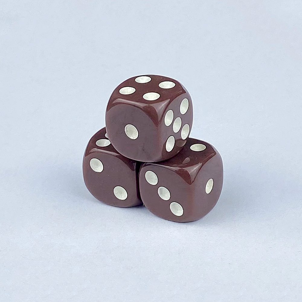 Acrylic 16mm Colorful Solid Color Rounded Corners Dice Game Dice Game Dice Game