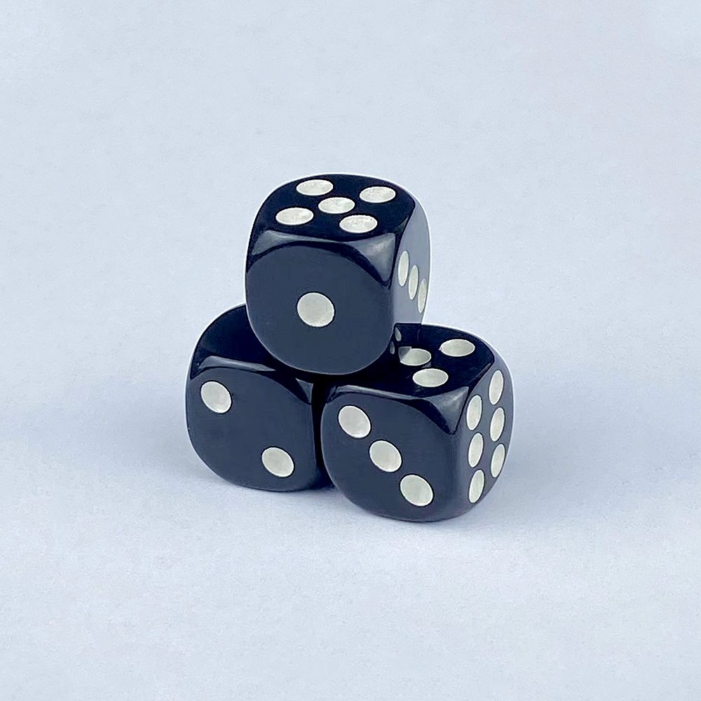 Acrylic 16mm Colorful Solid Color Rounded Corners Dice Game Dice Game Dice Game