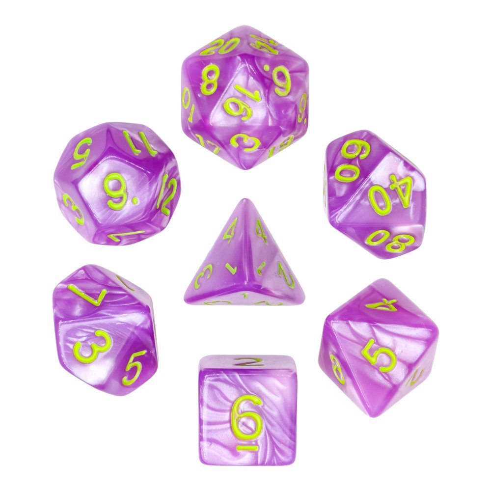 Hot sale Dungeons And Dragons plastic pearl dice set Acrylic 4/6/8/10/12/20 Wholesale D&D cheap dice