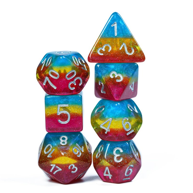 Udixi polyhedral Roll Dice dungeons and dragons dnd rpg dice set board games resin dice