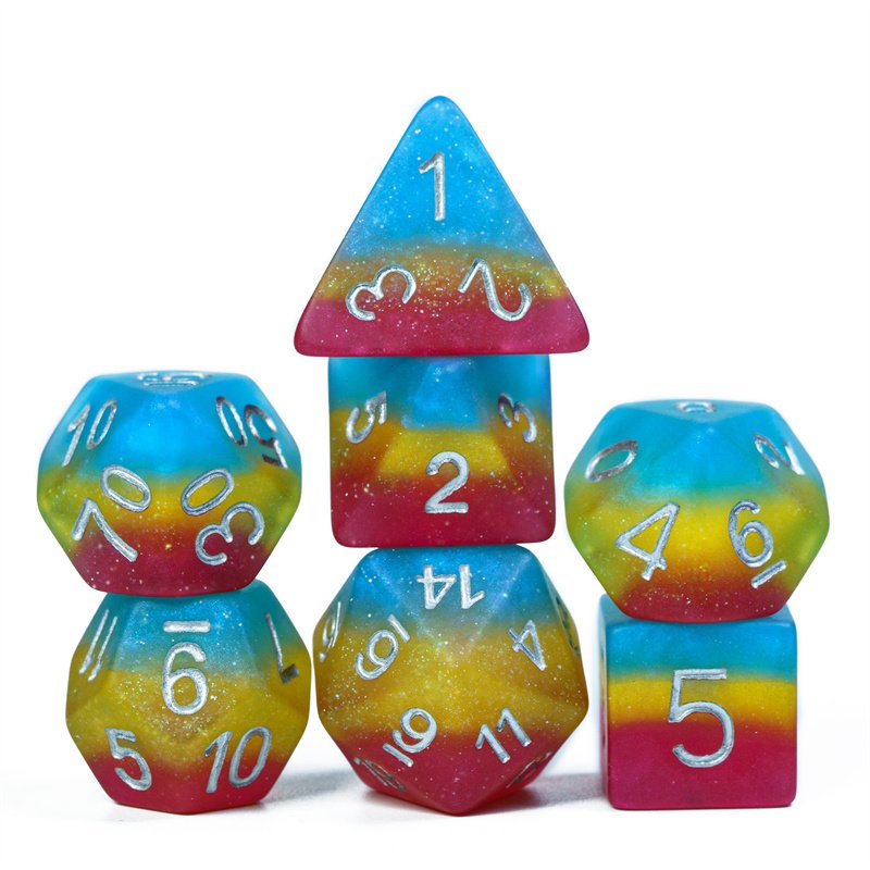 Udixi polyhedral Roll Dice dungeons and dragons dnd rpg dice set board games resin dice
