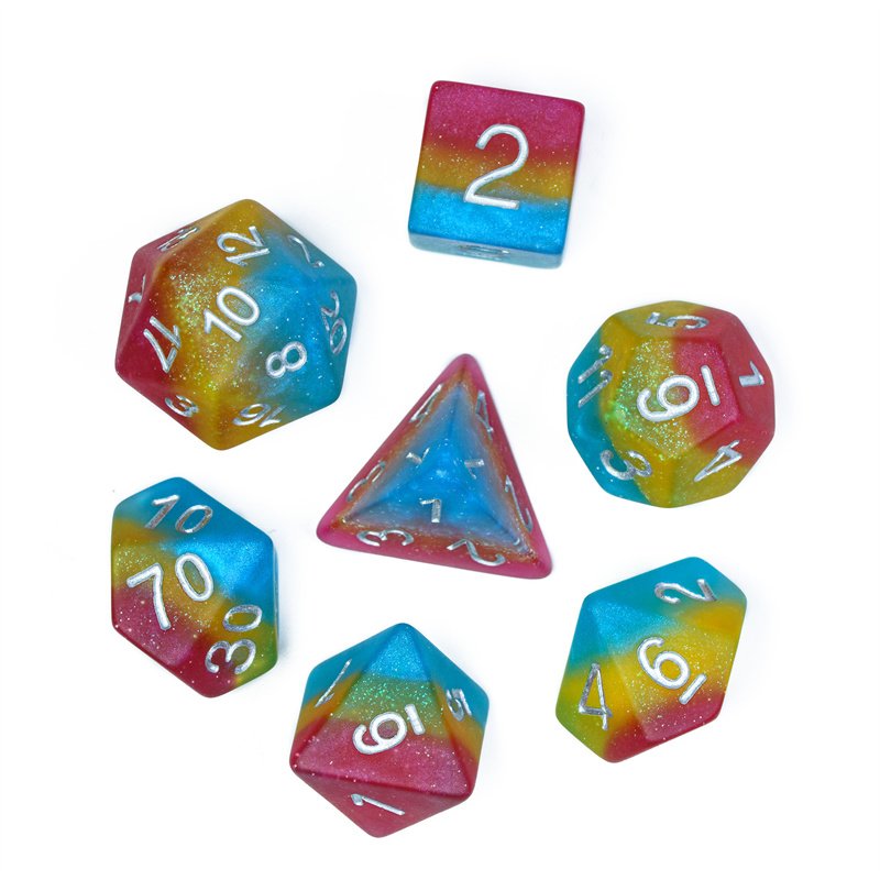 Udixi polyhedral Roll Dice dungeons and dragons dnd rpg dice set board games resin dice