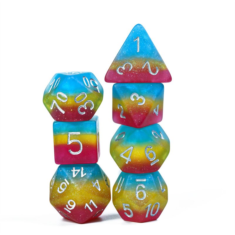 Udixi polyhedral Roll Dice dungeons and dragons dnd rpg dice set board games resin dice