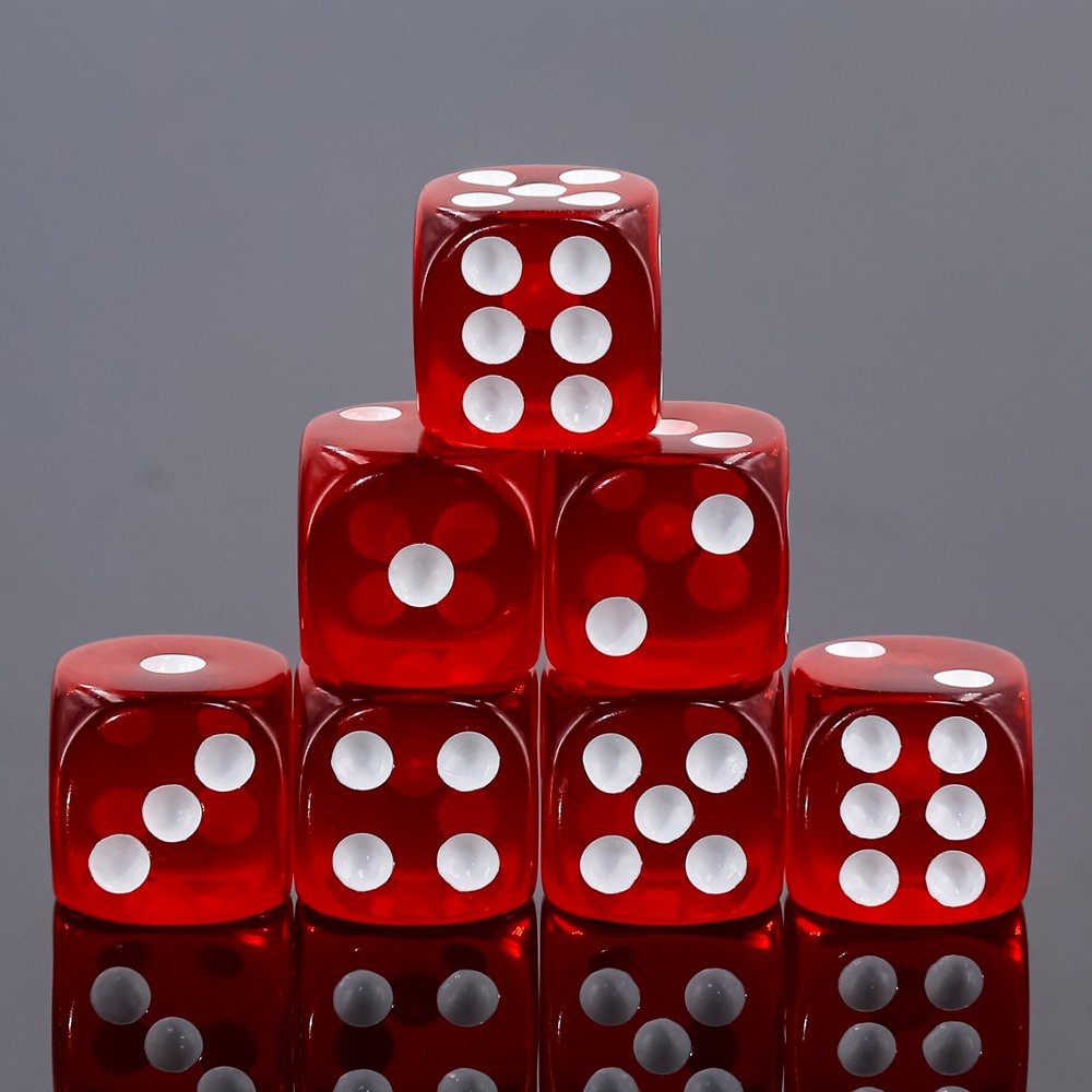 Custom Logo Bulk Mini Plastic 12mm Game Dice Various Colors and Sizes Acrylic Resin Metal Cube Square round 6 Sided