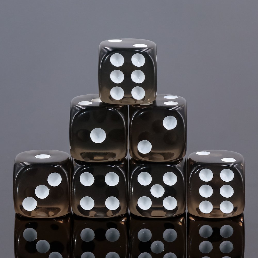 Custom Logo Bulk Mini Plastic 12mm Game Dice Various Colors and Sizes Acrylic Resin Metal Cube Square round 6 Sided