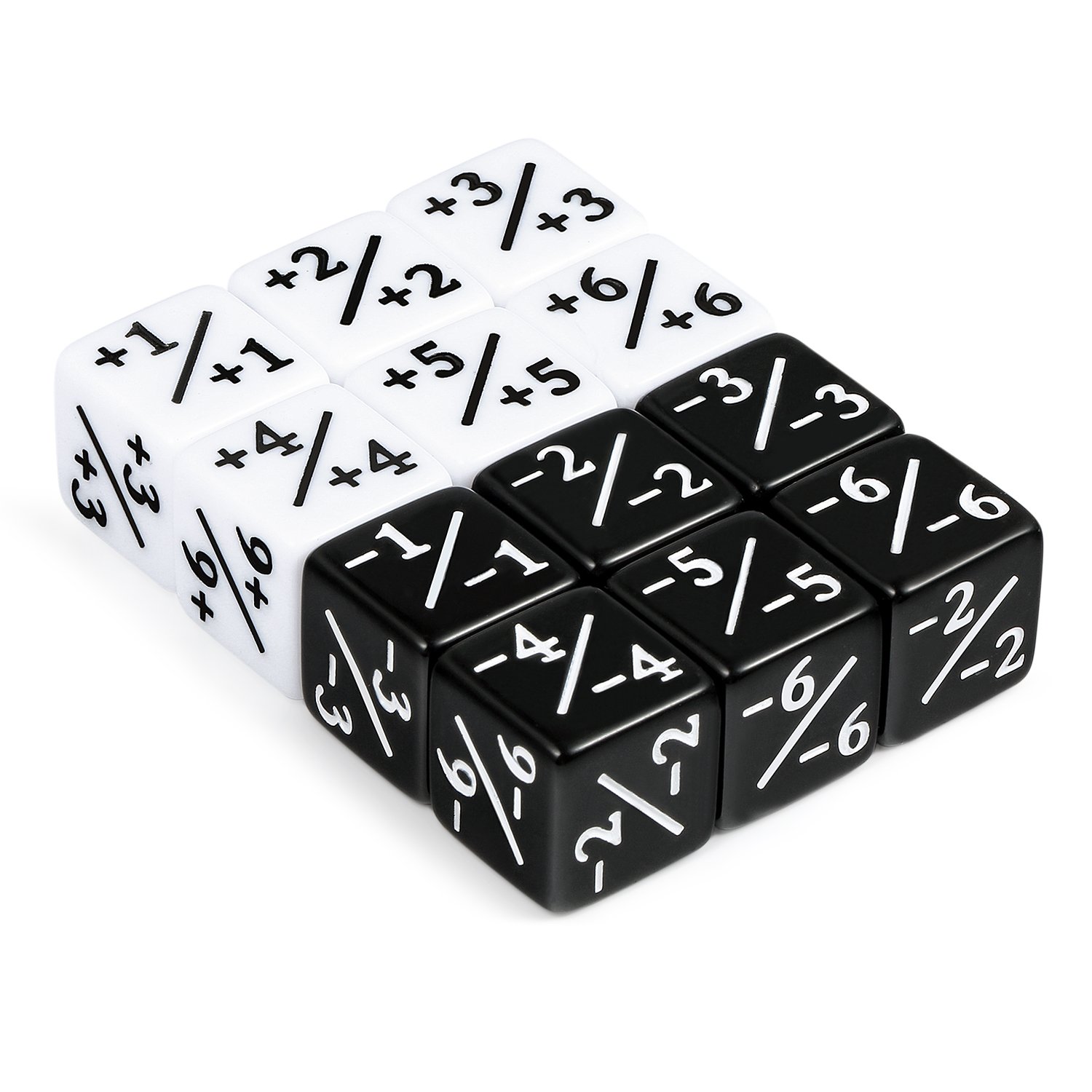12 PCS Token Dice Counters Magic The Gathering Marble Cube D6 Dice for Loyalty CCG MTG Creature Stats Card Gaming Accessories