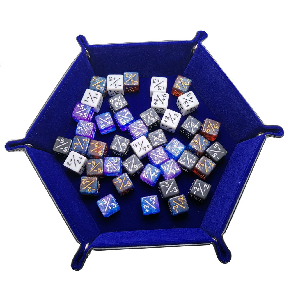 12 PCS Token Dice Counters Magic The Gathering Marble Cube D6 Dice for Loyalty CCG MTG Creature Stats Card Gaming Accessories