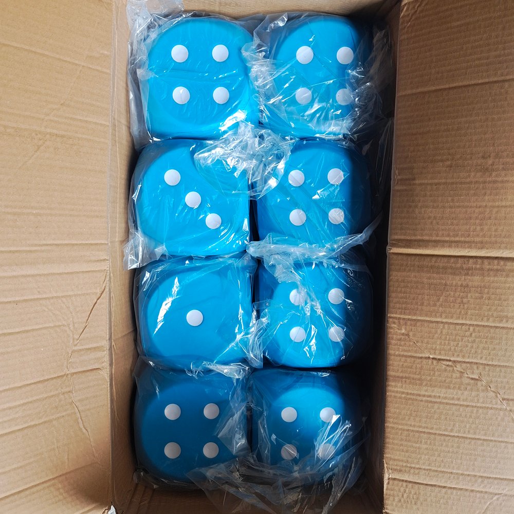 Factory Custom Six Sides 15Cm Foam Large Dice Workout Accessories Printed Yoga Cube Family Fitness Dice Game Exercise Sport Dice