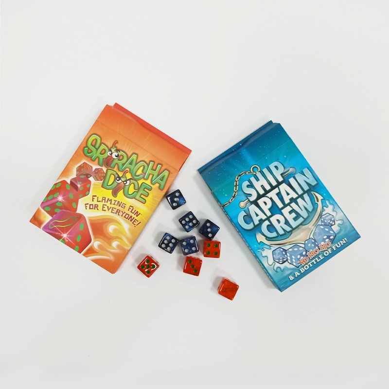 Interesting Kids Dice Card Game Set Board Strategy Game Playing Card With Plastic Box Paper Bingo Card Game