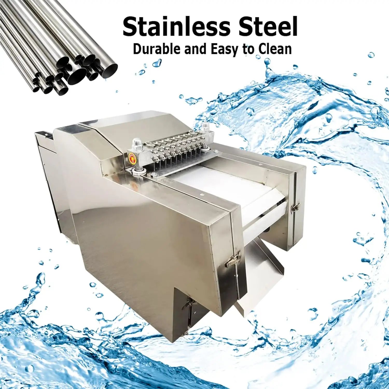commercial full automatic small chicken cutter fish dicing frozen meat strips dicer cube cutting machine