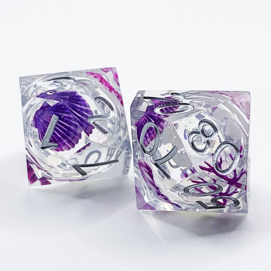 Liquid Core Heart Filled Dice Sets Dungeons & Dragons Rpg Dice With Sharp Edge Polyhedron Resin Dnd Dice Custom Factory