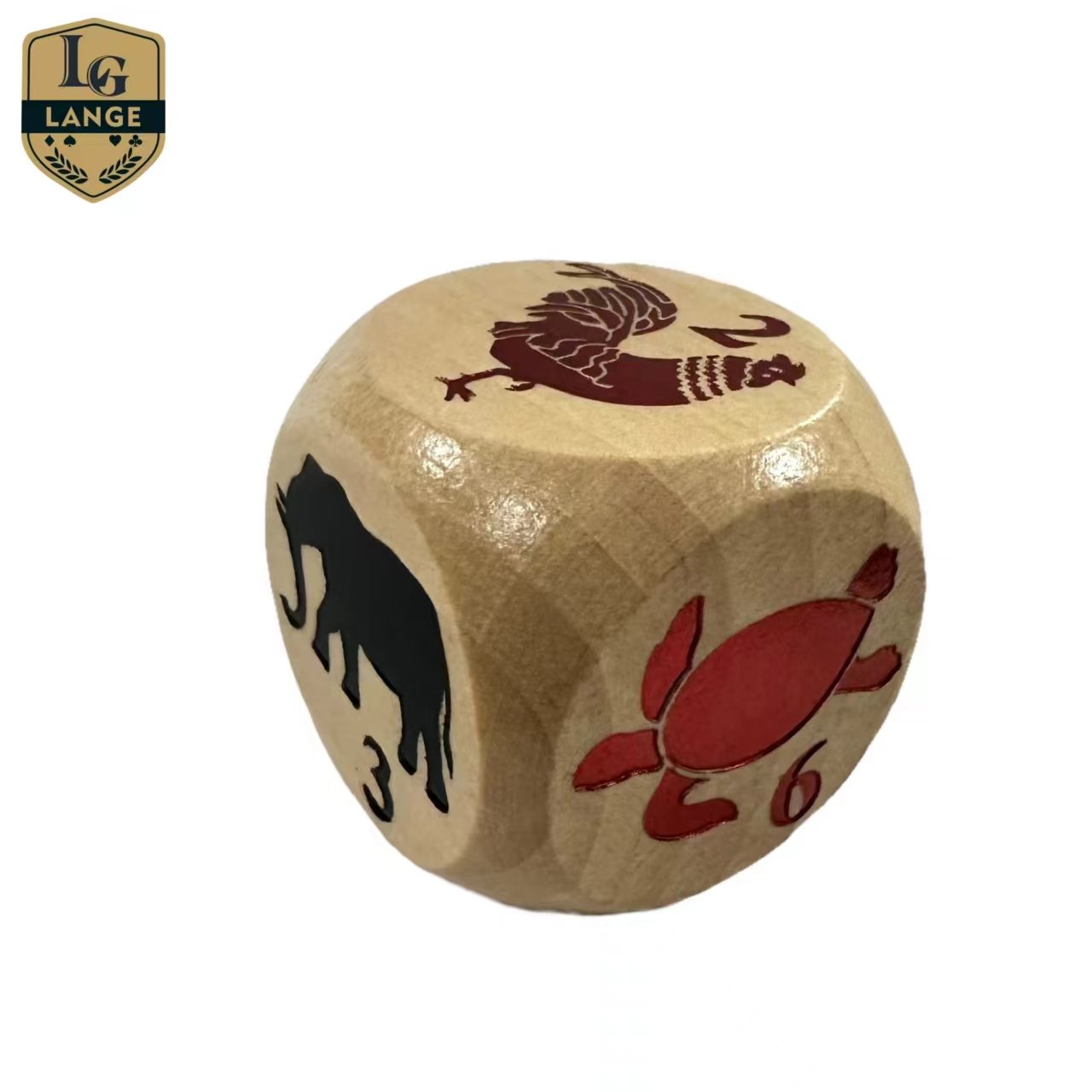 Casino Accessories Craps Dice Wooden Turtle Lobster Chicken Leopard Animal Pattern Dice