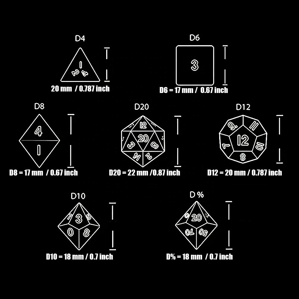 Dices Custom Logo Frosted D4 D6 D8 D10 D12 D20 DND RPG Gemstone Polyhedral Red Dice Sets For Table Board Game