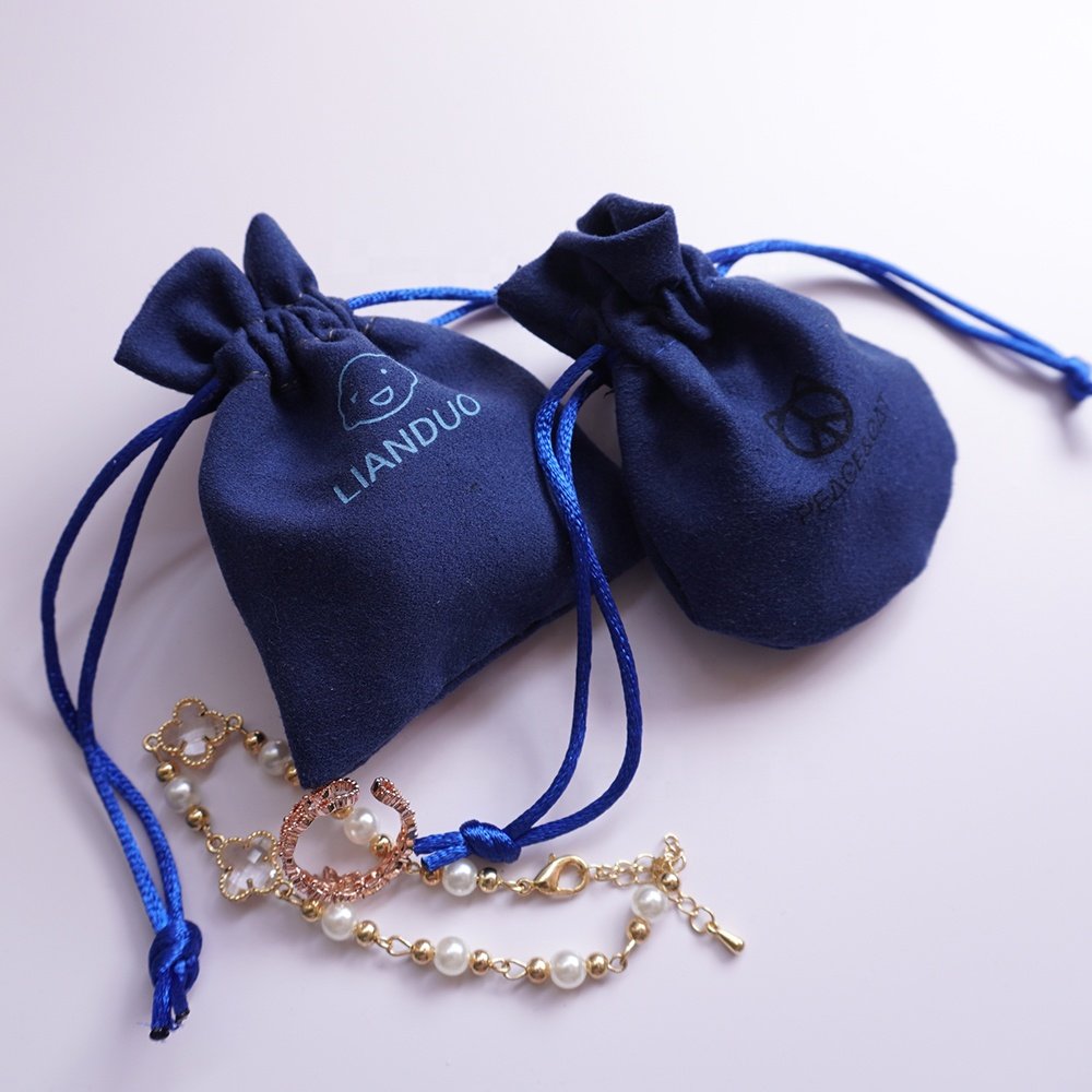 Custom printed candy jewellery packaging Drawstring Bags dice bag pouch gift bag velvet jewelry pouch