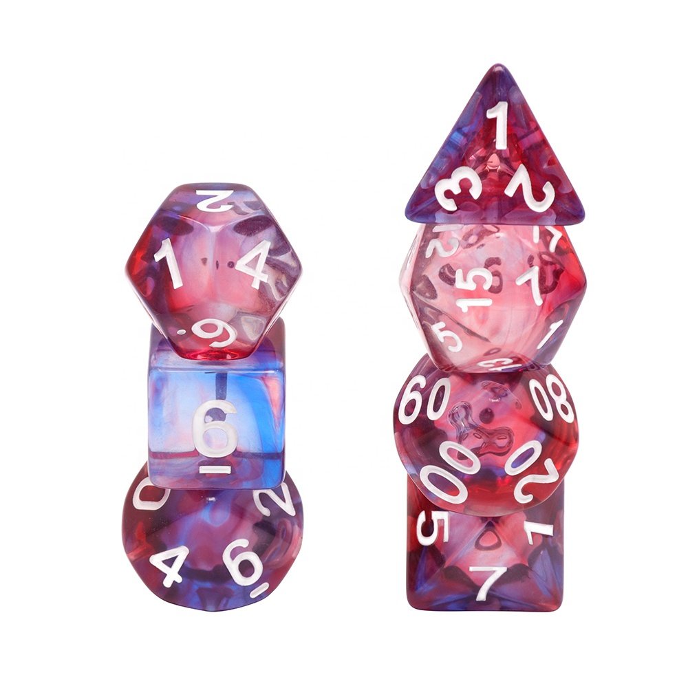 HD Dice Blend Color Dice Set, Acrylic Dice, rpg dice