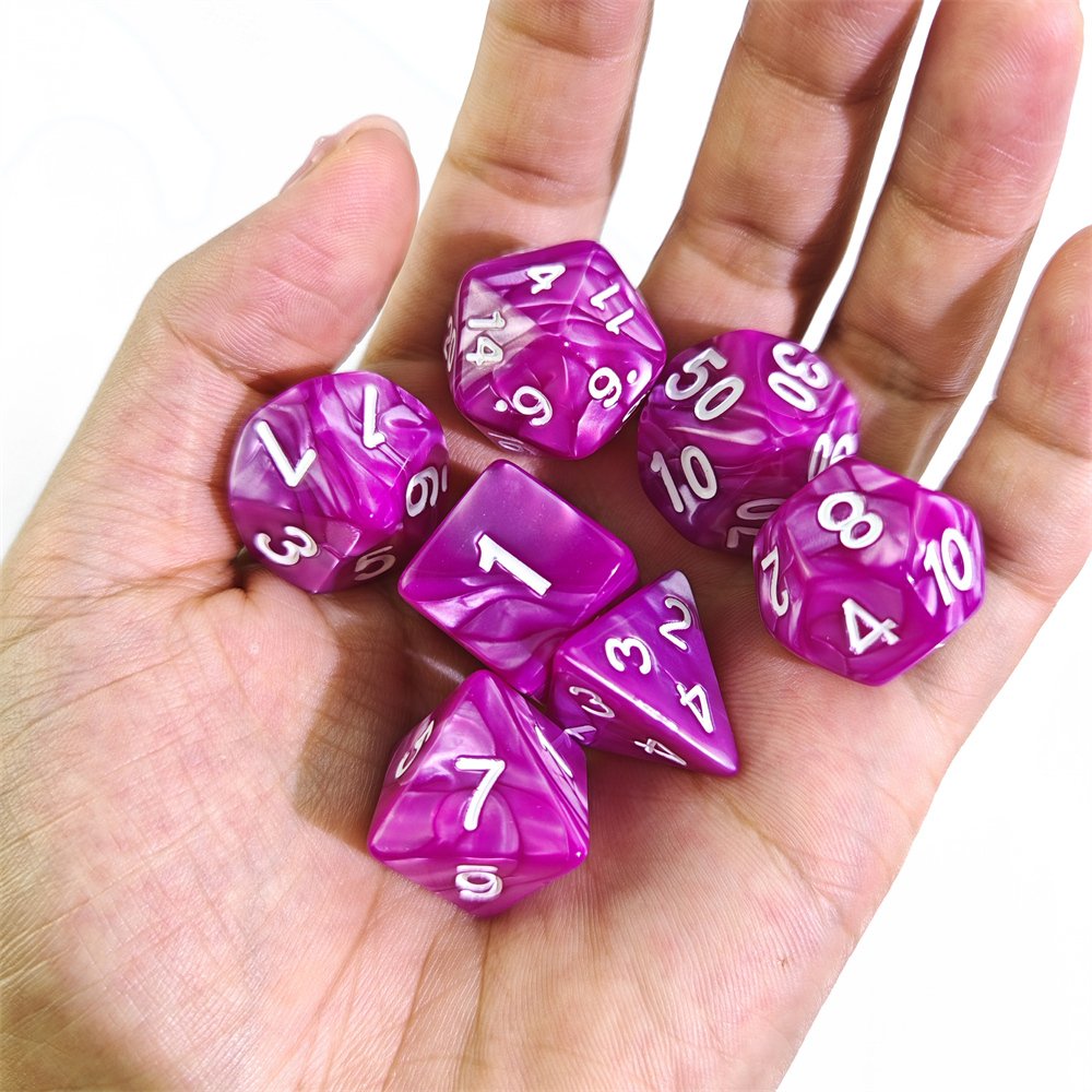 Mystery Acrylic Set, Randomly send 10 colors Dice Dungeons and Dragons RPG Board Game Dice Polyhedral Acrylic Dice Set
