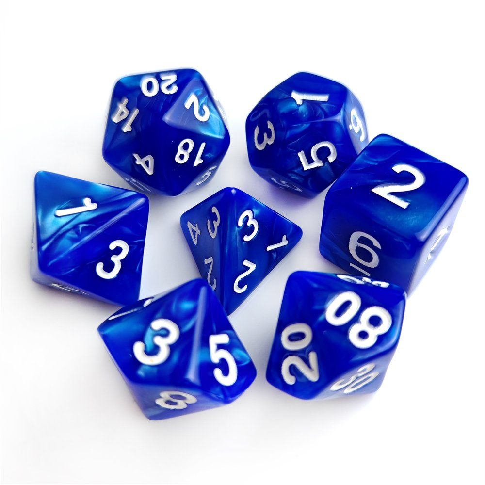 Mystery Acrylic Set, Randomly send 10 colors Dice Dungeons and Dragons RPG Board Game Dice Polyhedral Acrylic Dice Set