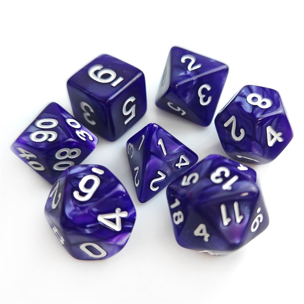 Mystery Acrylic Set, Randomly send 10 colors Dice Dungeons and Dragons RPG Board Game Dice Polyhedral Acrylic Dice Set