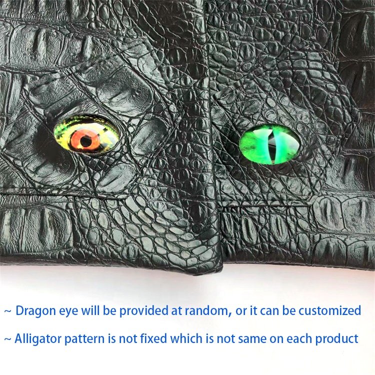 Drawstring Travel Dice Storage Pouch Custom Dragon Eye RPG DND Leather Dice Bag