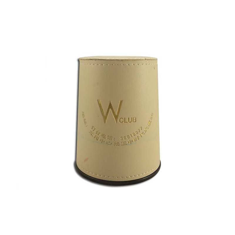 Factory Supplier PU Leather Dices Cup Entertainment Dices Shake Container For Most Dices Game Party