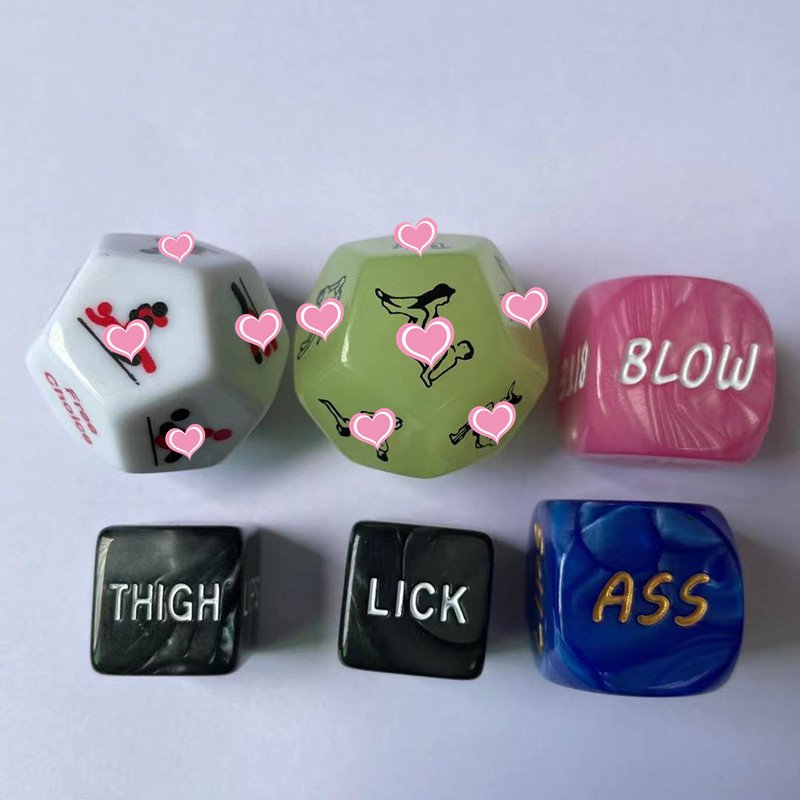 Hot Sales Sex Toy Funny Sex Dice Couples Adult Games 12 Sides Dice Erotic Craps Sex for Adult Dice Games