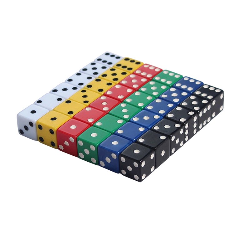 High Quality Multi Color Six Sided Spot D6 Playing Games Dice Set Opaque Dice For Bar Pub Club Party Board Game