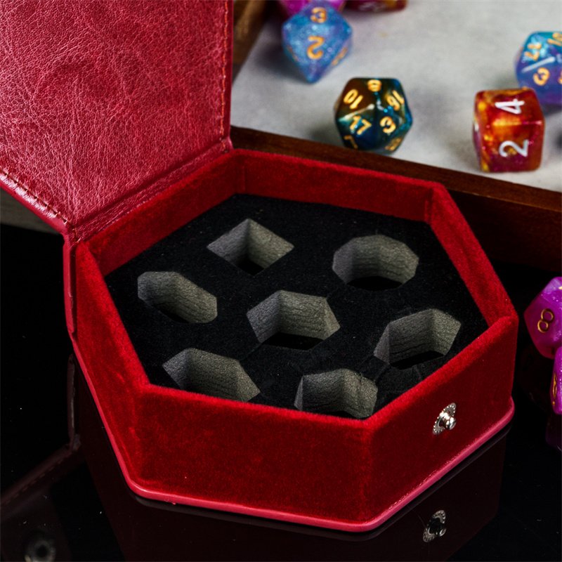 Udixi custom dungeons and dragons dnd rpg dice Leather Box dice box