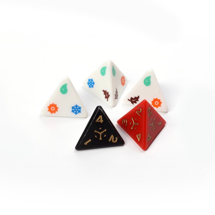 Plastic custom 10 kinds of color 14mm rounded transparent gifts toys dice set