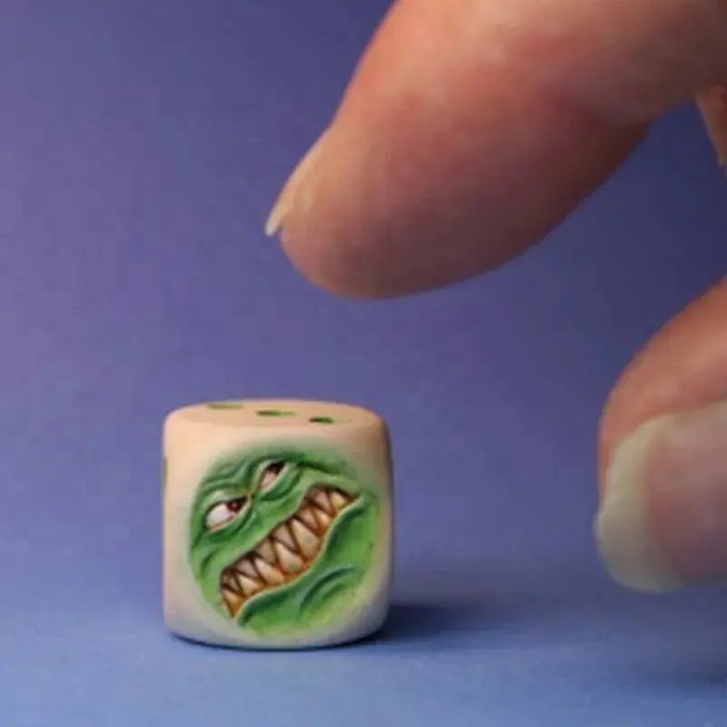 Unique Design DND Ugly Weird Funny Monster Resin Dice Set for Role Playing Game